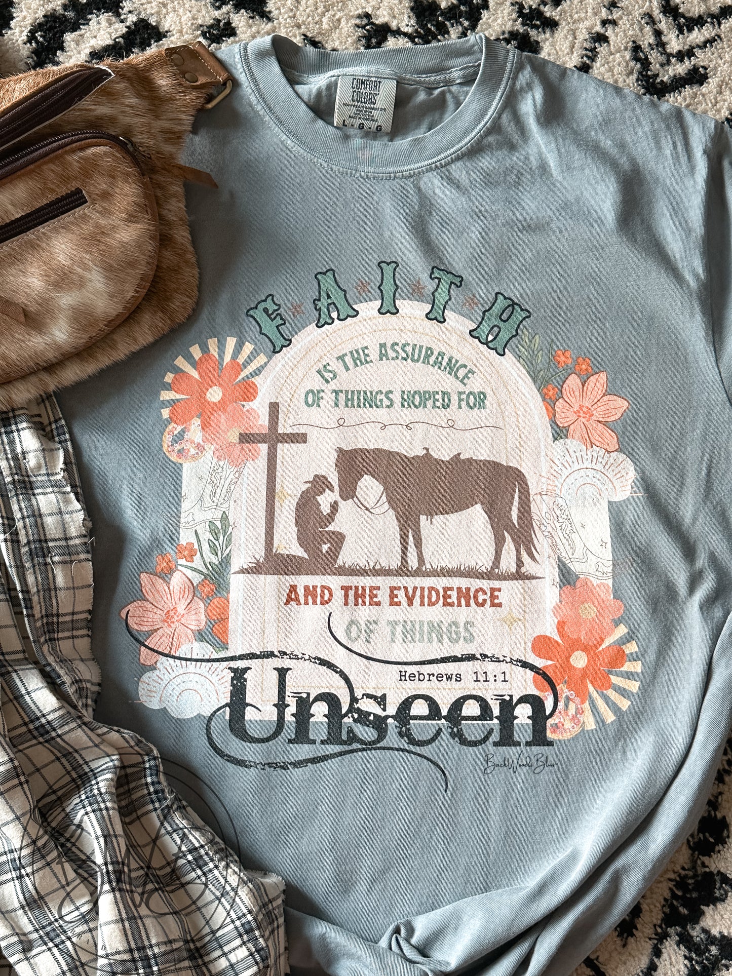 Hebrews 11:1 Unisex Graphic Tee-Granite