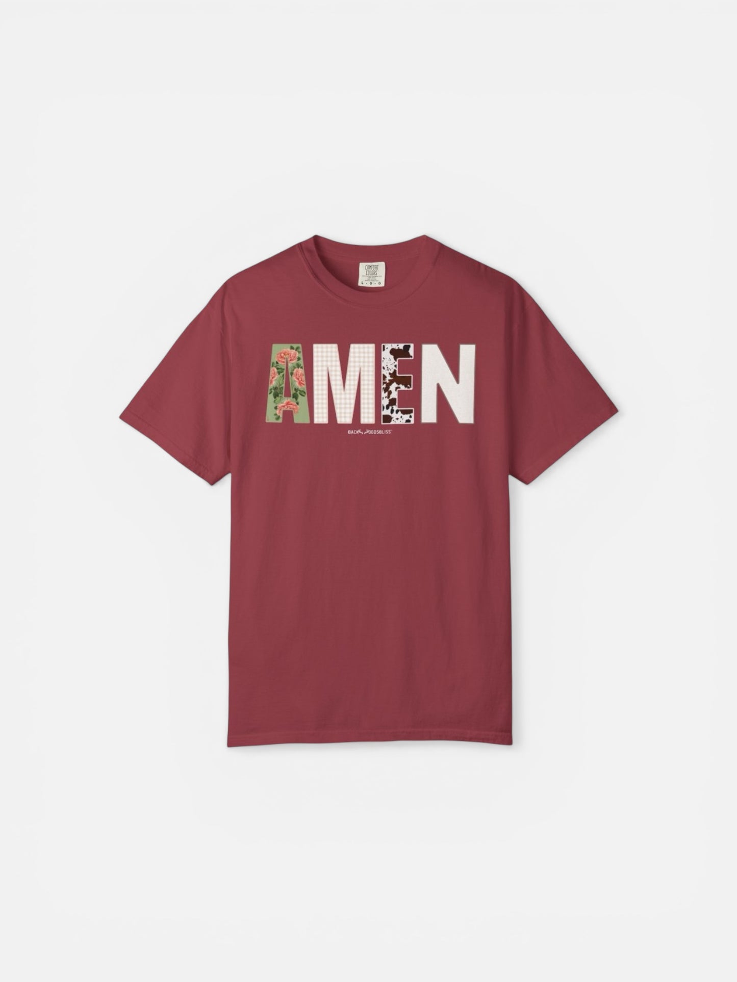 Amen Mixed Pattern Unisex CC Tee-Chili