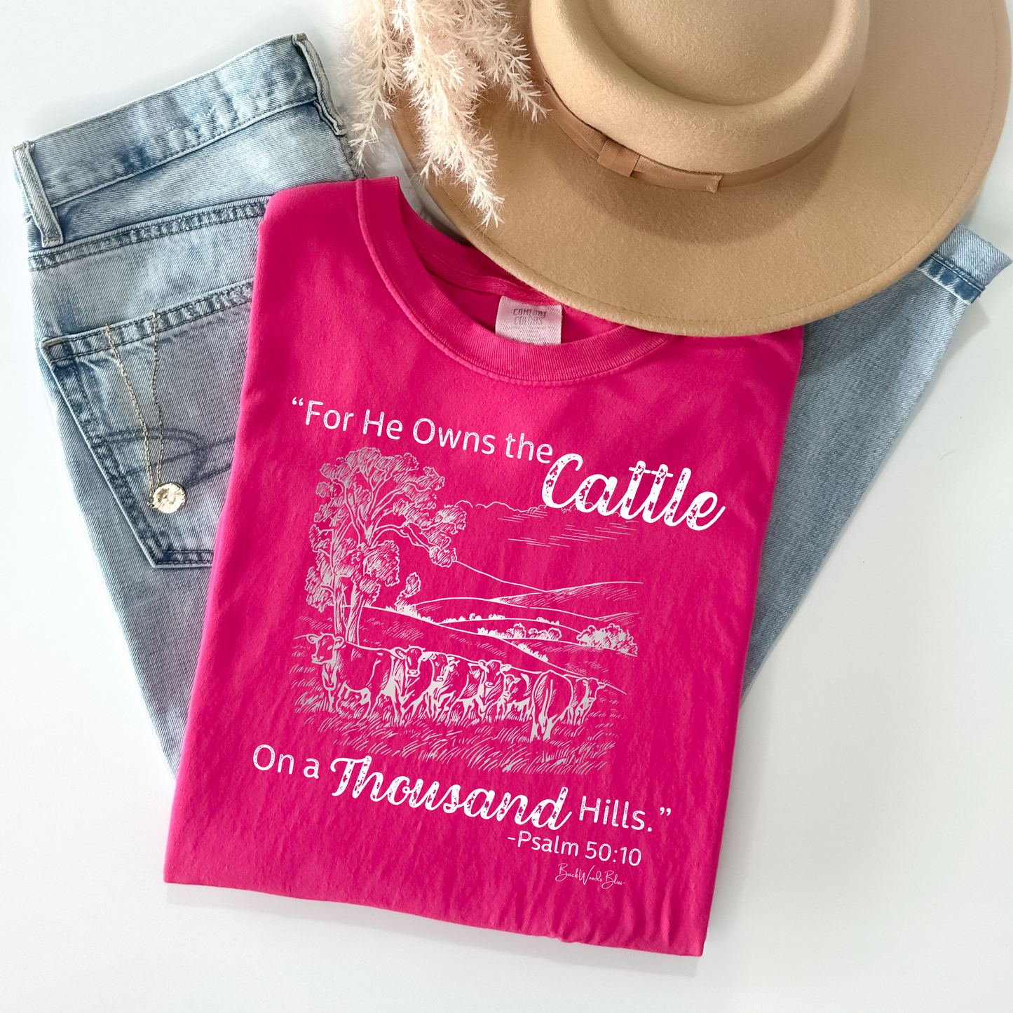 Psalm 50:10 CC Unisex Tee-Heliconia