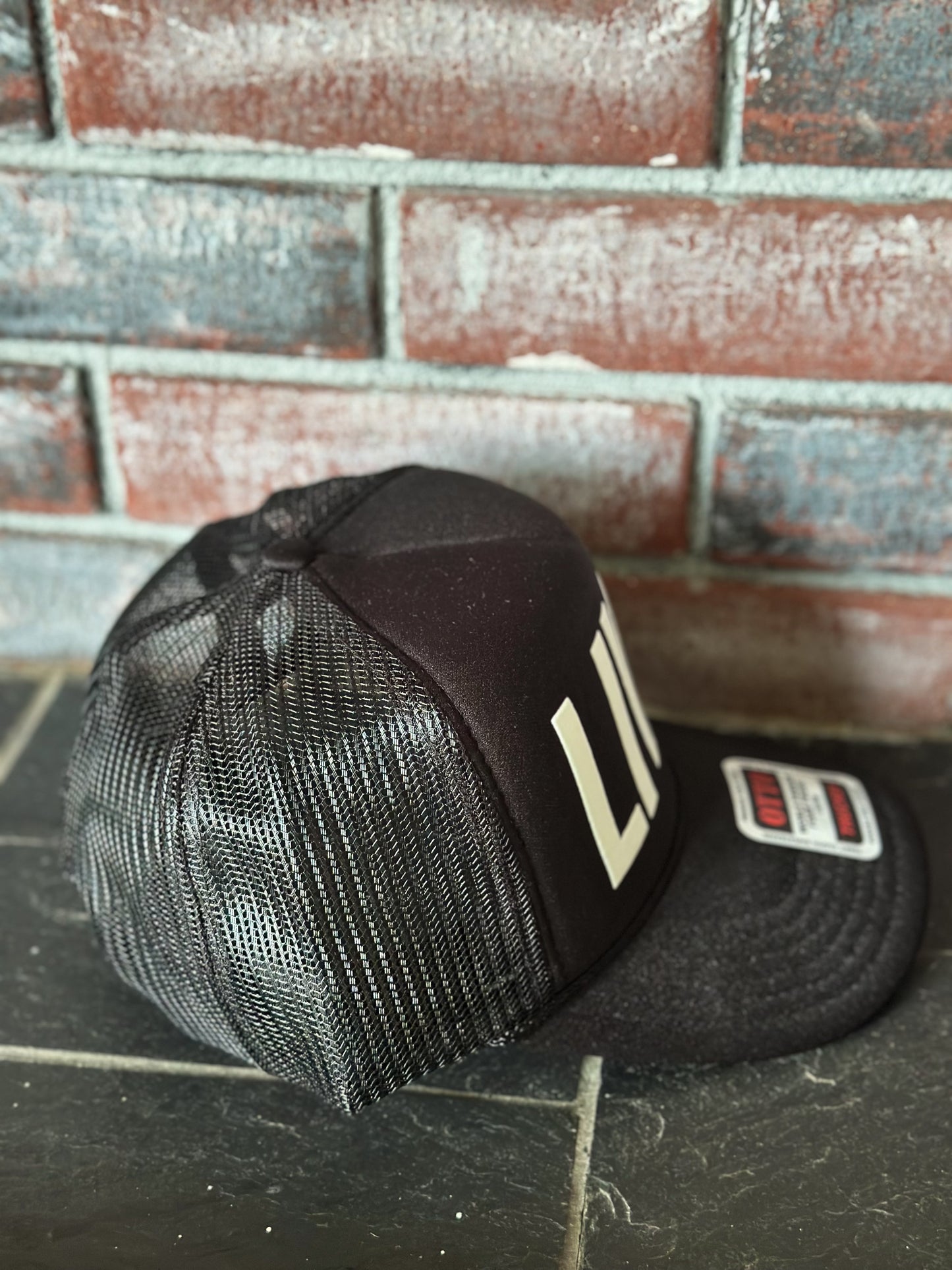 “Livin” Trucker Hat-Black