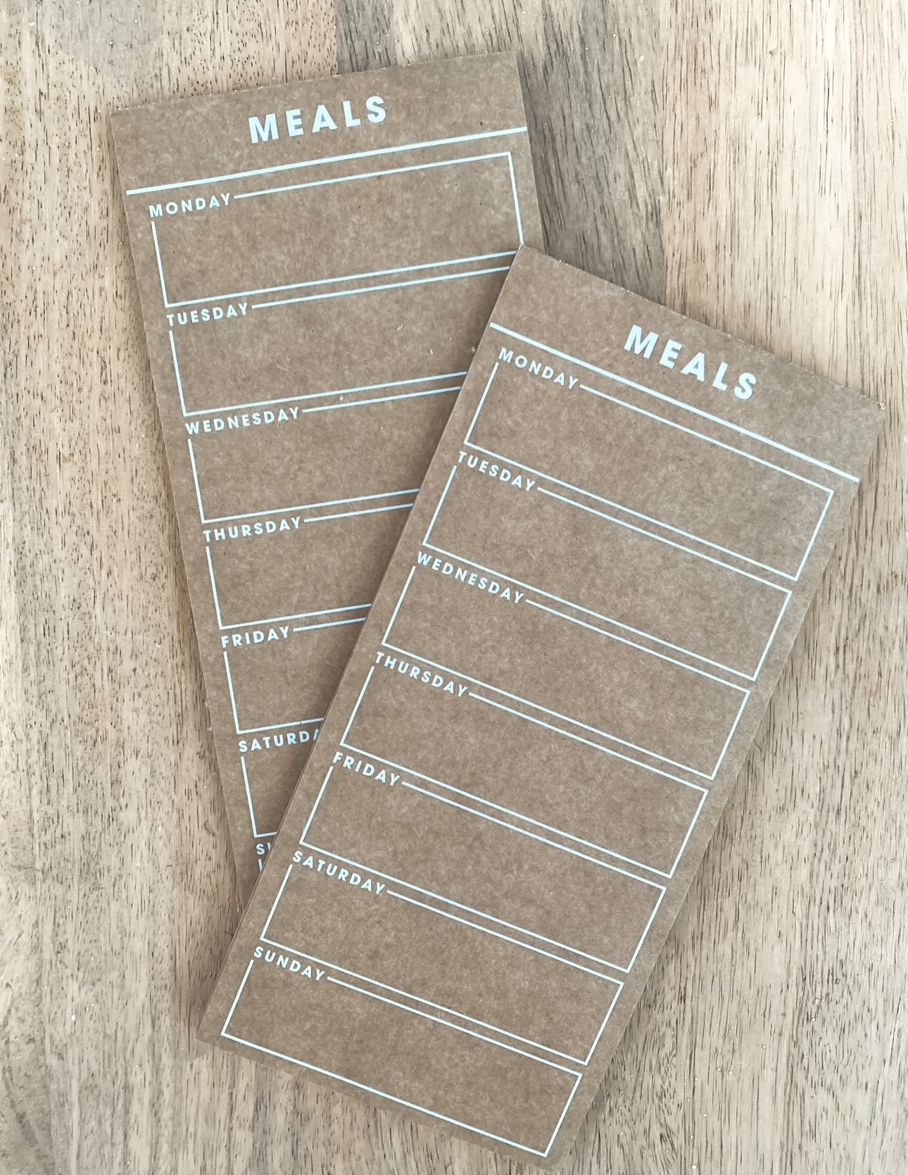 Meal Plan Farmhouse Style Magnetic Notepad