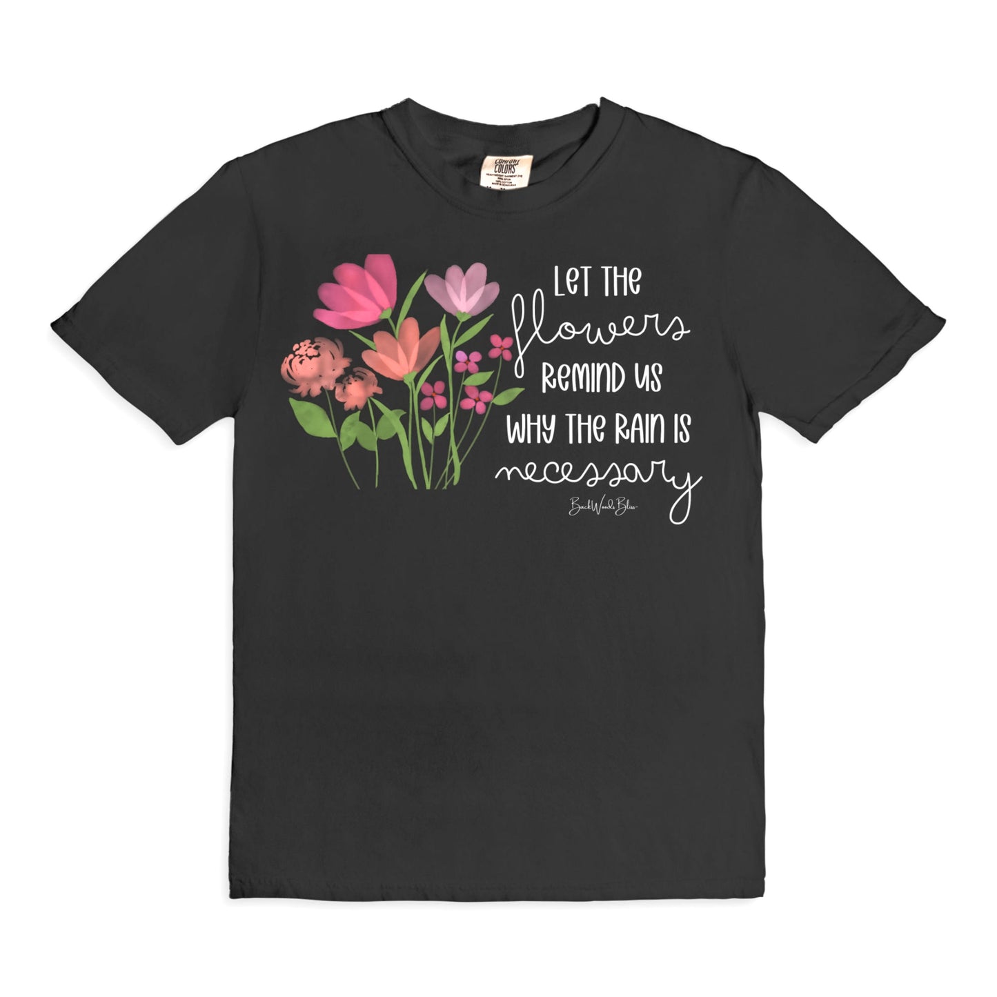 Flowers Remind Us CC Unisex Tee-Black