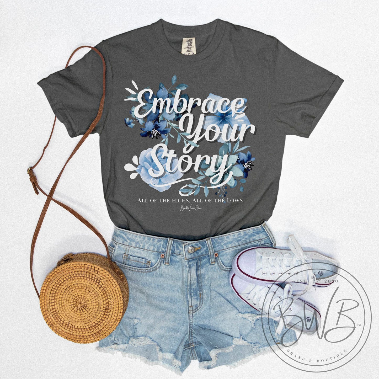 Embrace Your Story Unisex CC Tee-Pepper