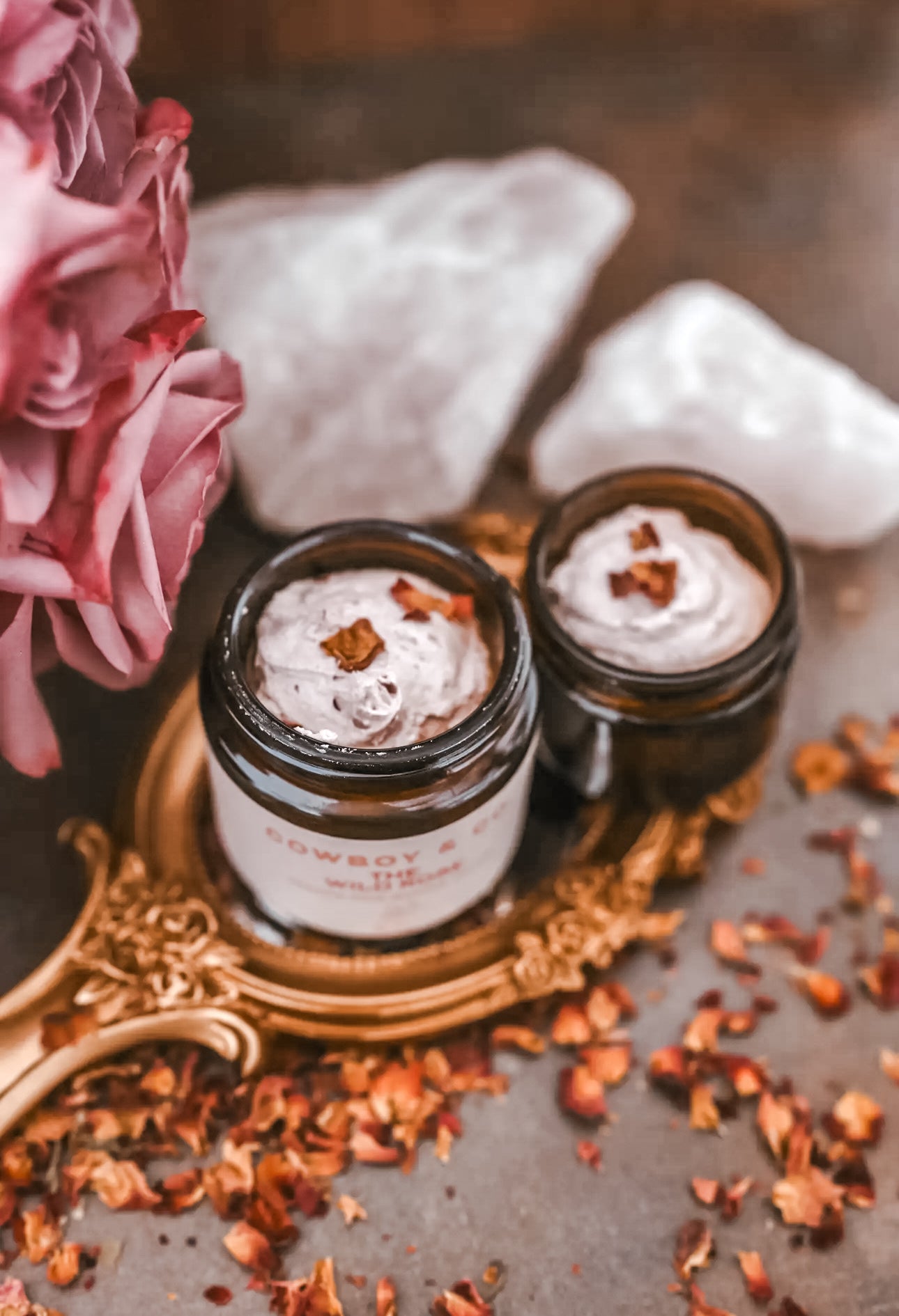 “The Wild Rose” Organic Rose Whipped Tallow- 2oz Jar