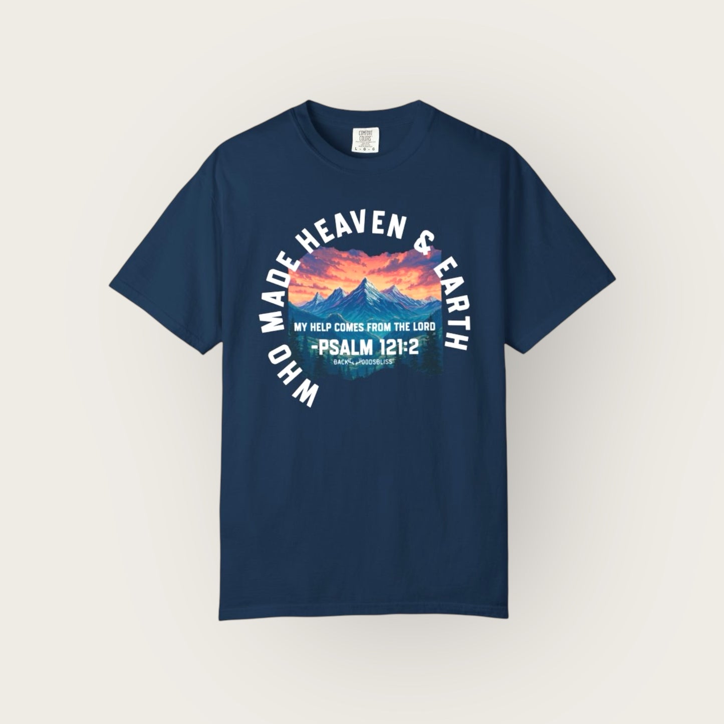 My Help Comes From The Lord Psalm 121:2 Unisex CC Tee-True Navy