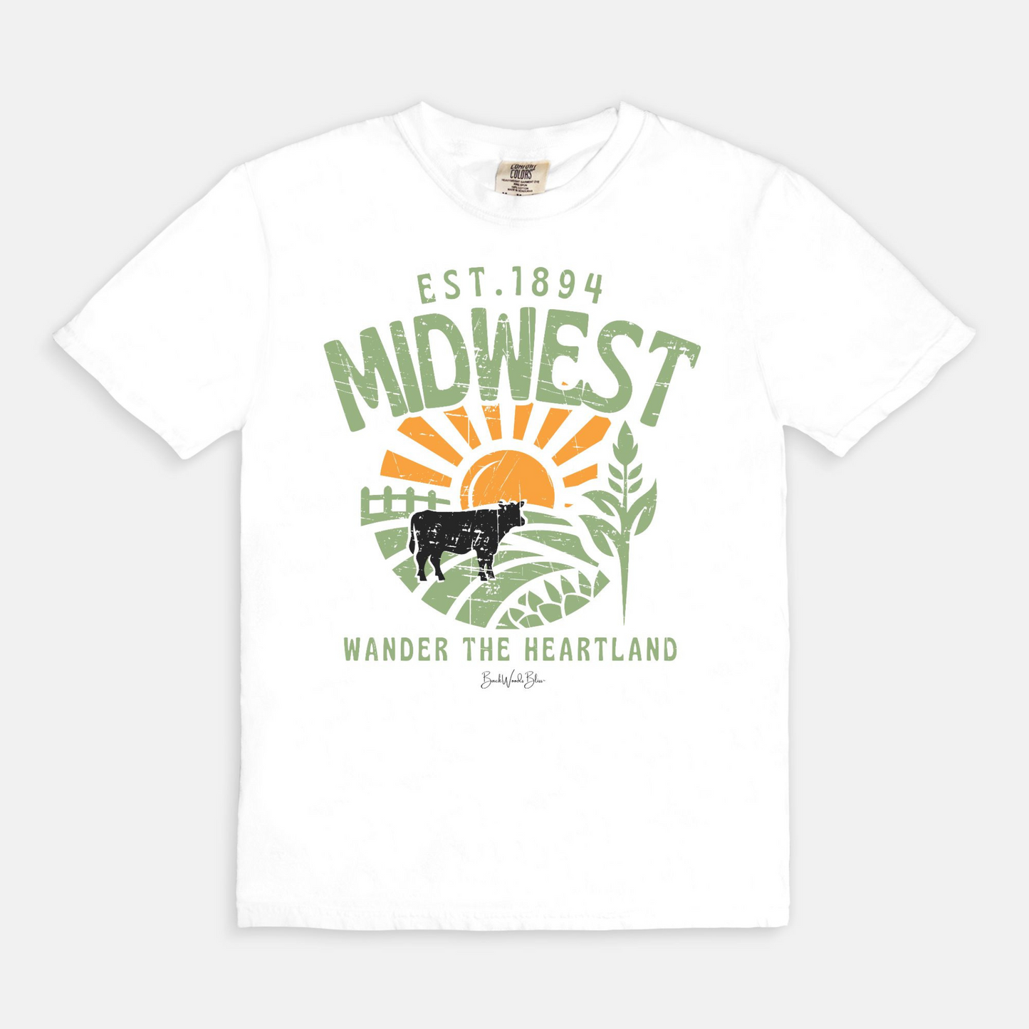 Wander the Heartland Unisex CC Tee-White