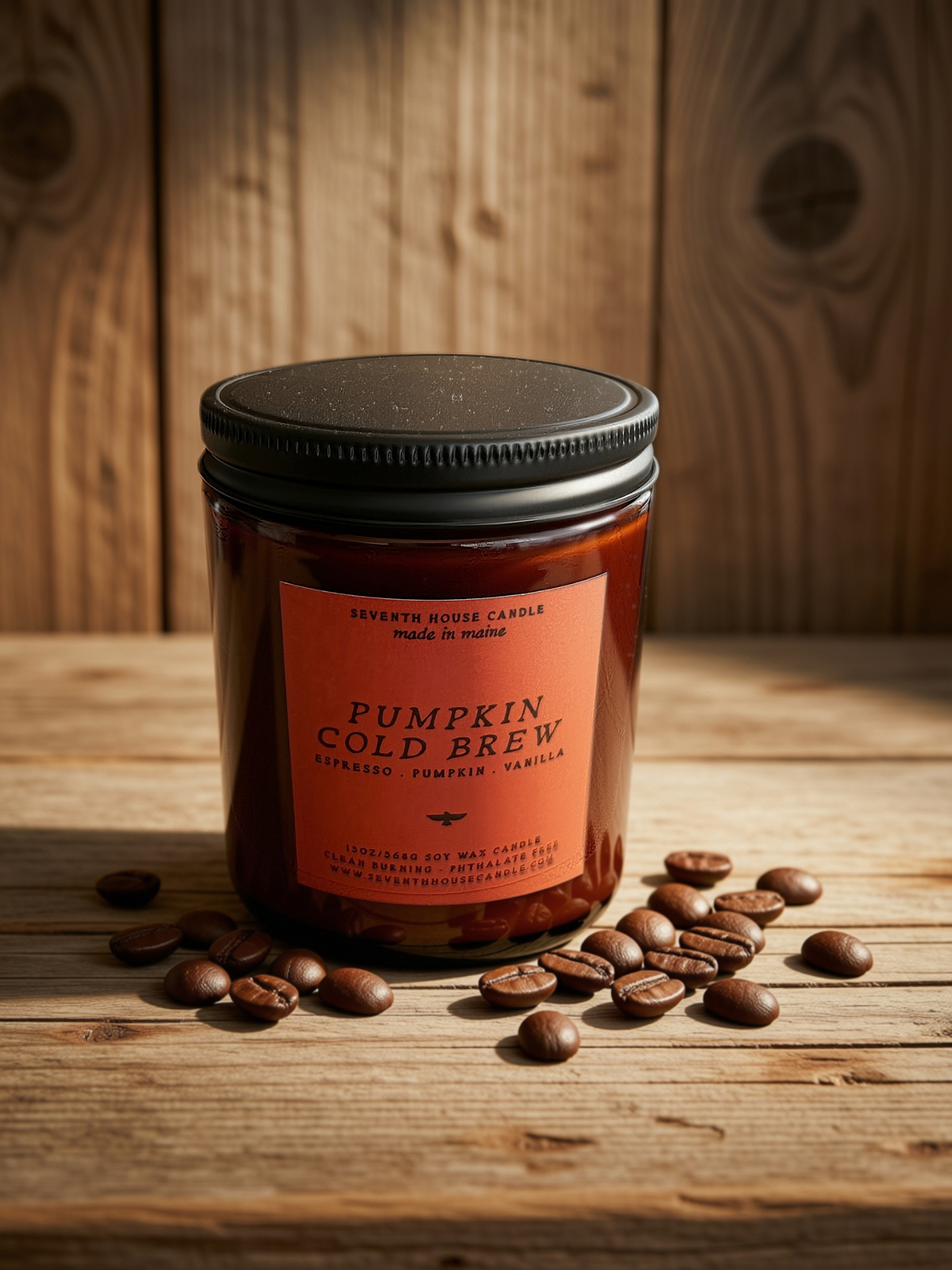 Pumpkin Cold Brew 13oz. Handmade Candle