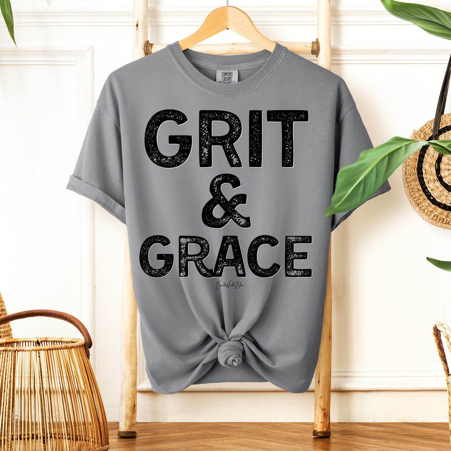 Grit & Grace Unisex CC Tee-Grey
