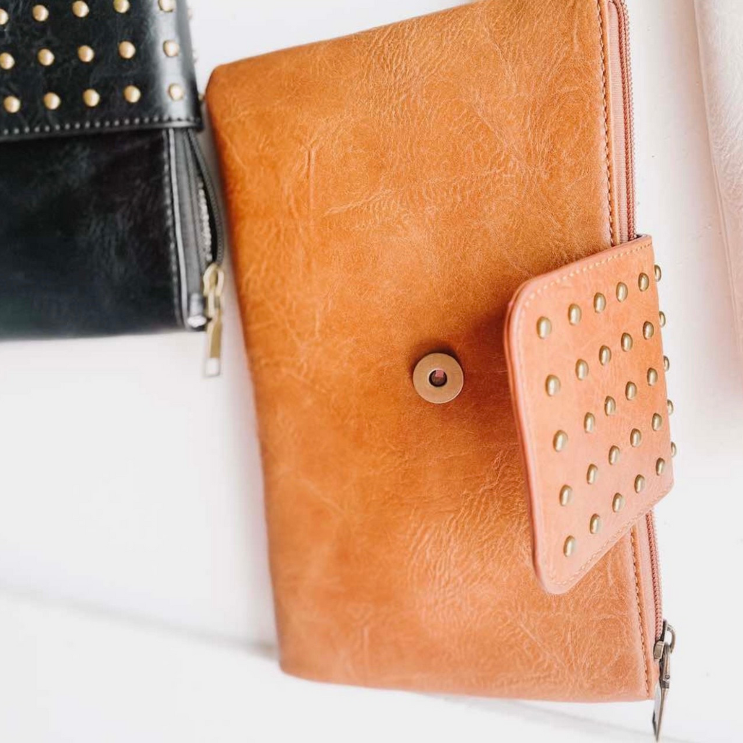 Studded Clutch Wristlet