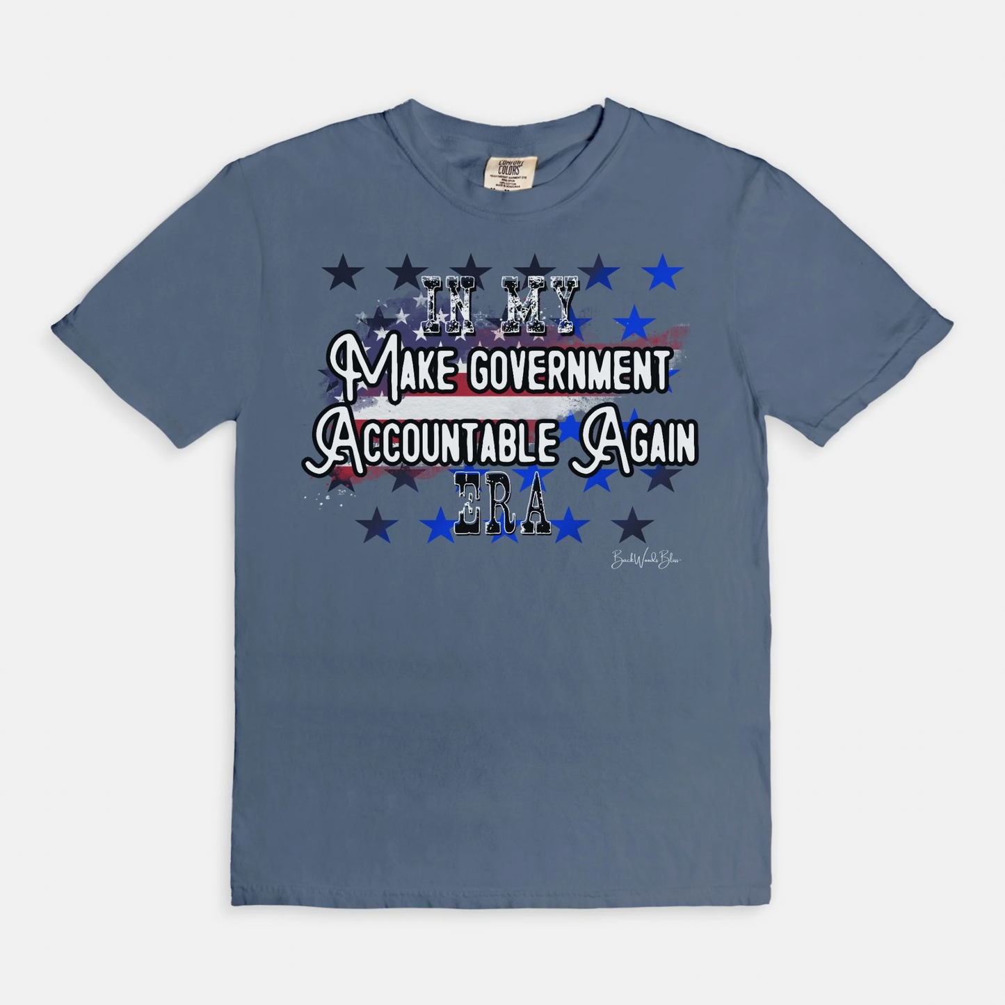 Make Government Accountable Again Unisex CC Tee-Blue Jean