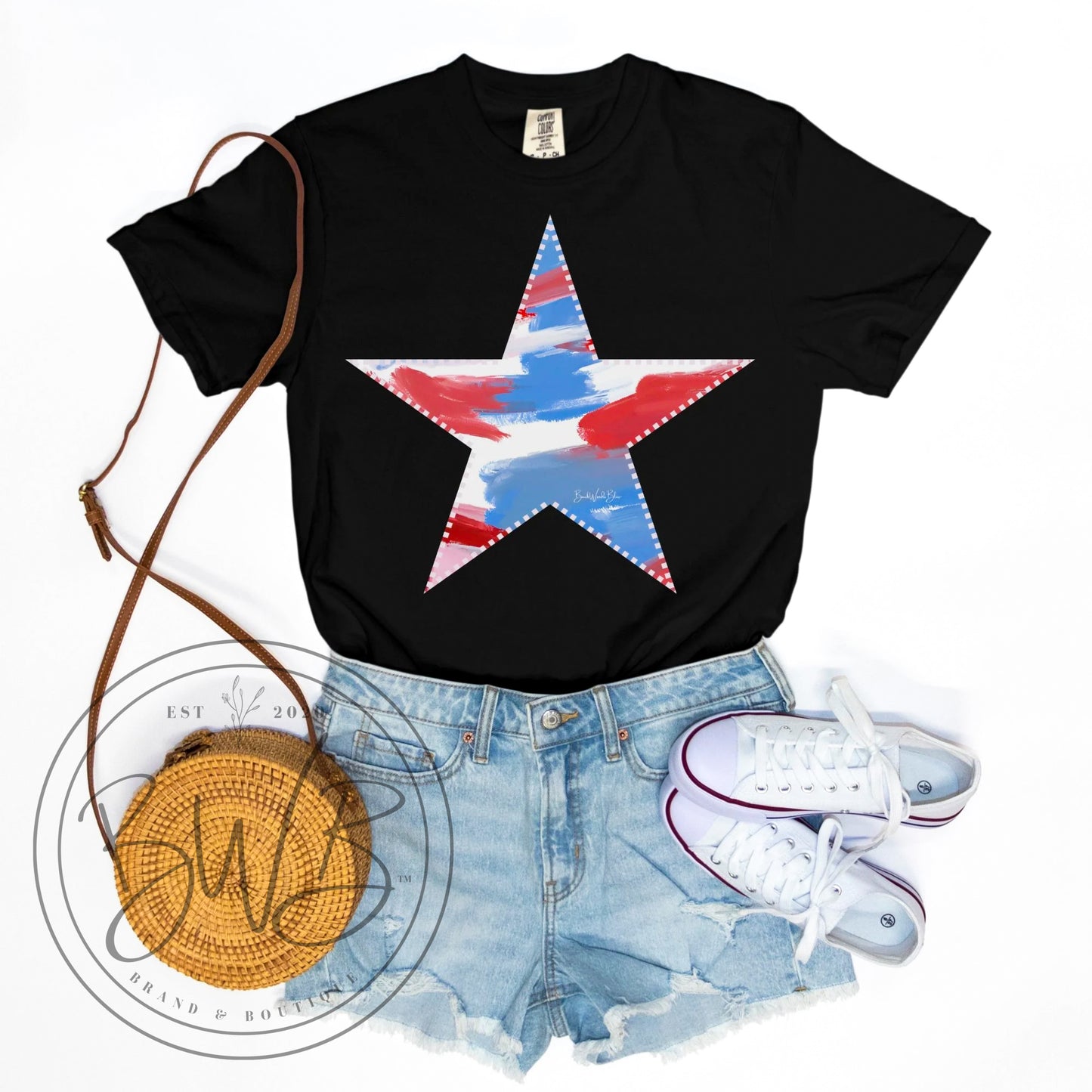Star Patriot Unisex CC Tee-Black