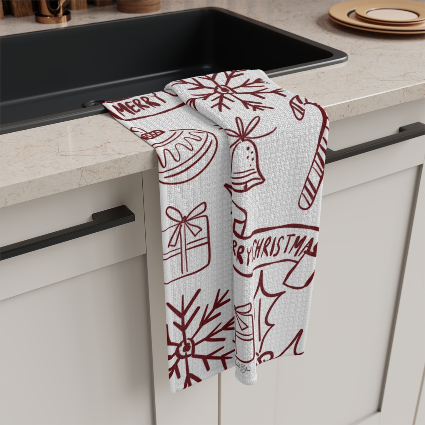 Christmas Spirit Microfiber Tea Towel