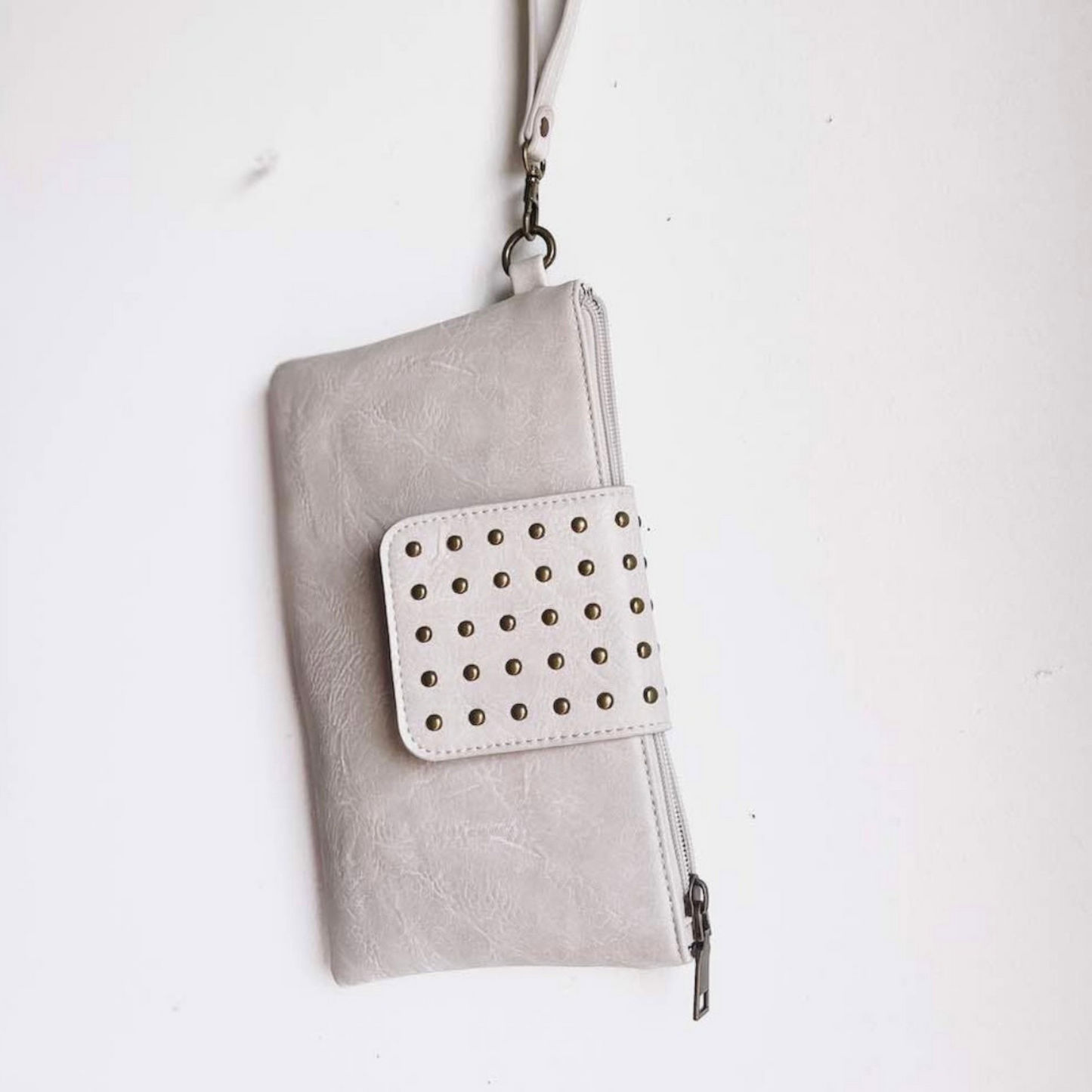 Studded Clutch Wristlet