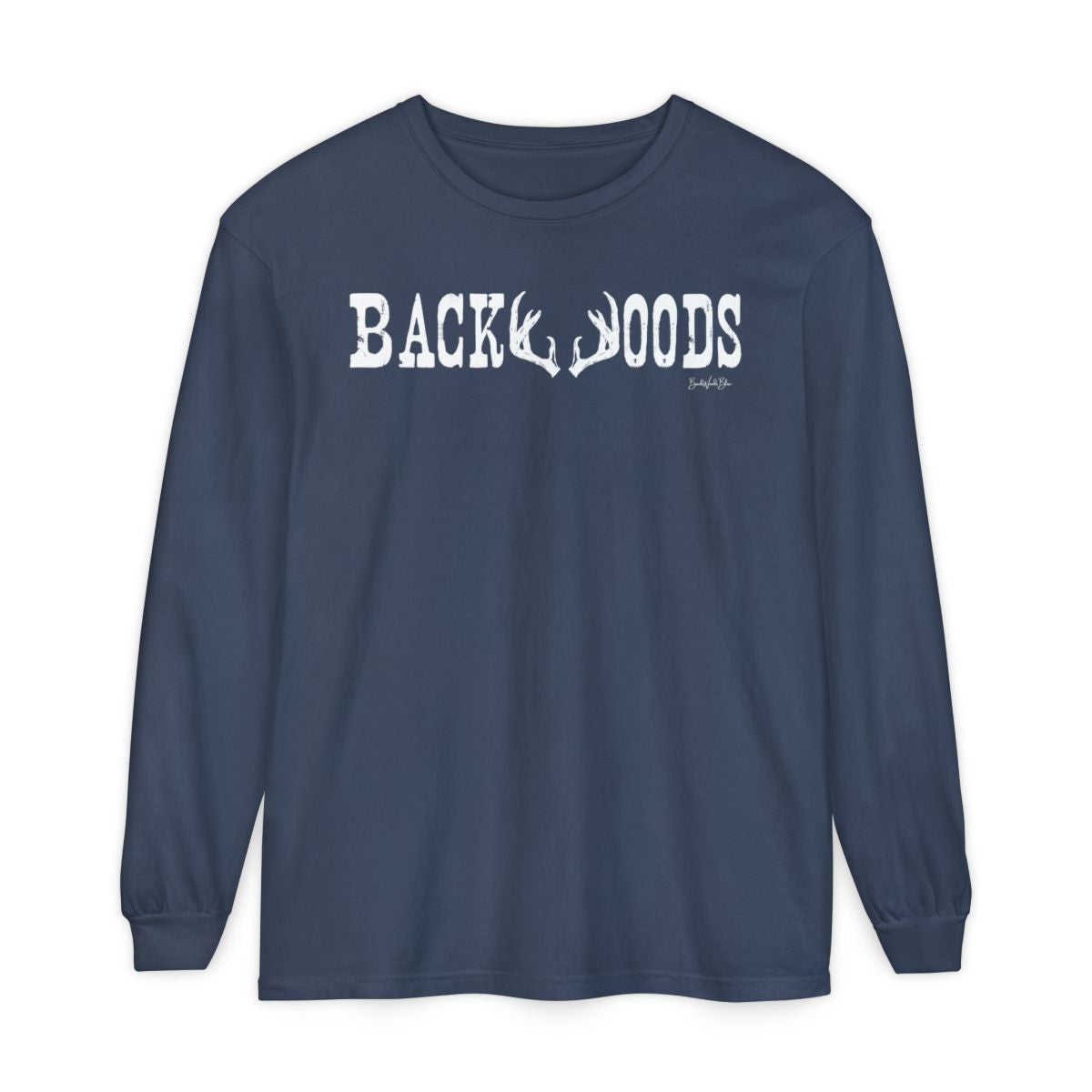 Backwoods Branded Long Sleeve Tee-Midnight