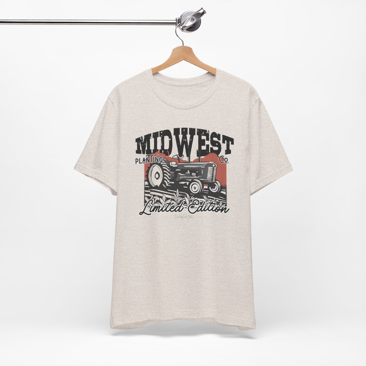 Midwest Planting Co Unisex BC Tee-Heather Dust