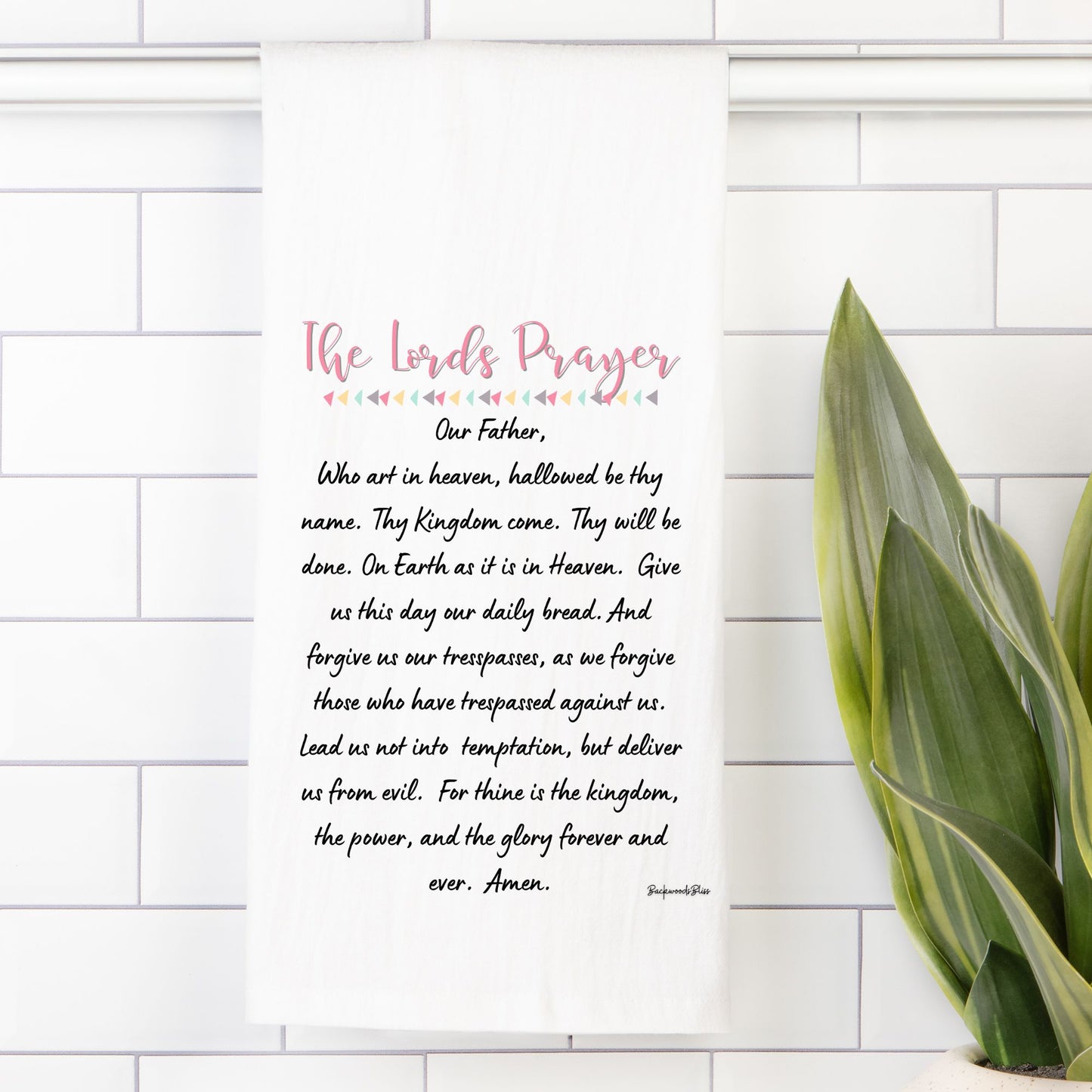 The Lords Prayer Flour Sack Towel