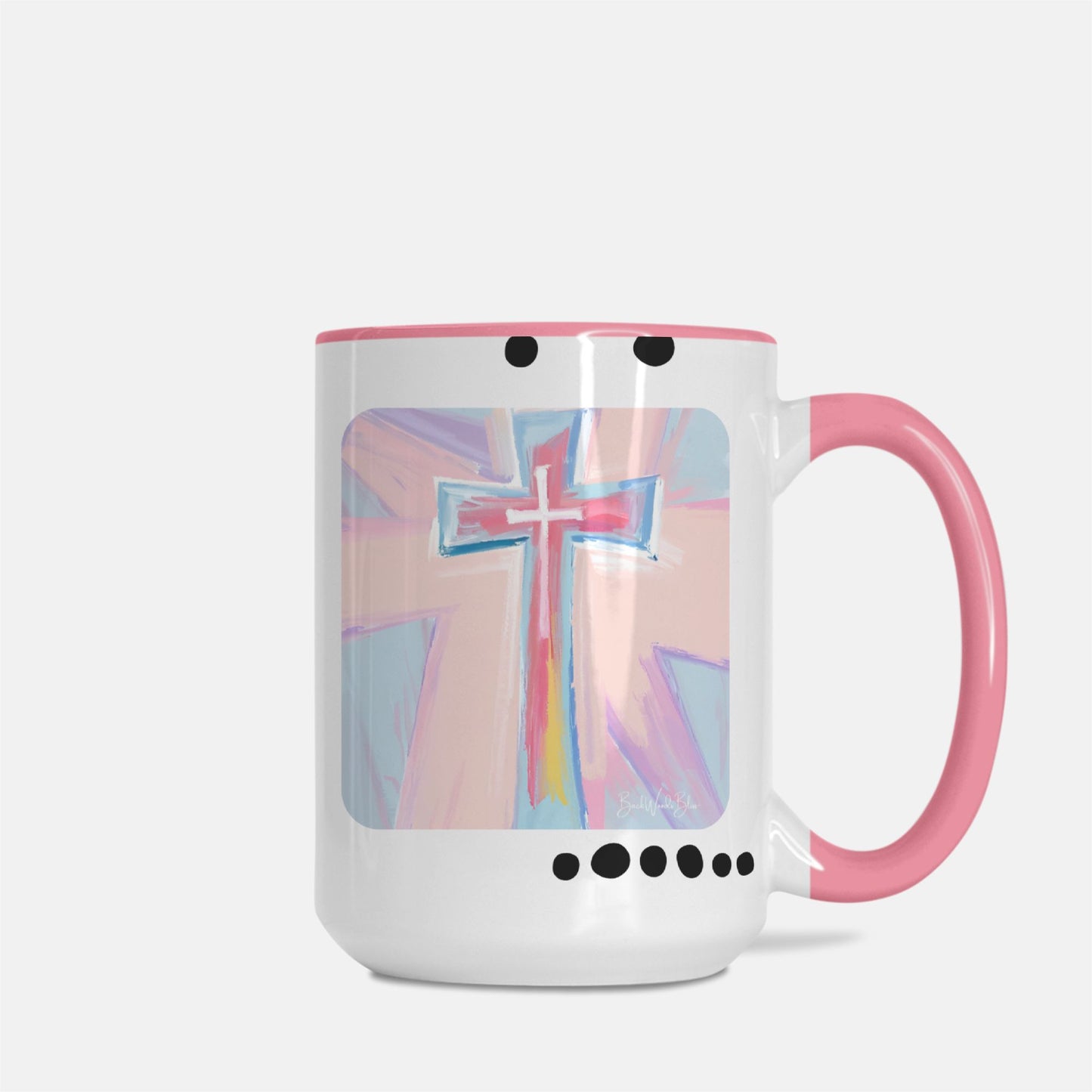 Watercolor Cross 15 oz. Mug