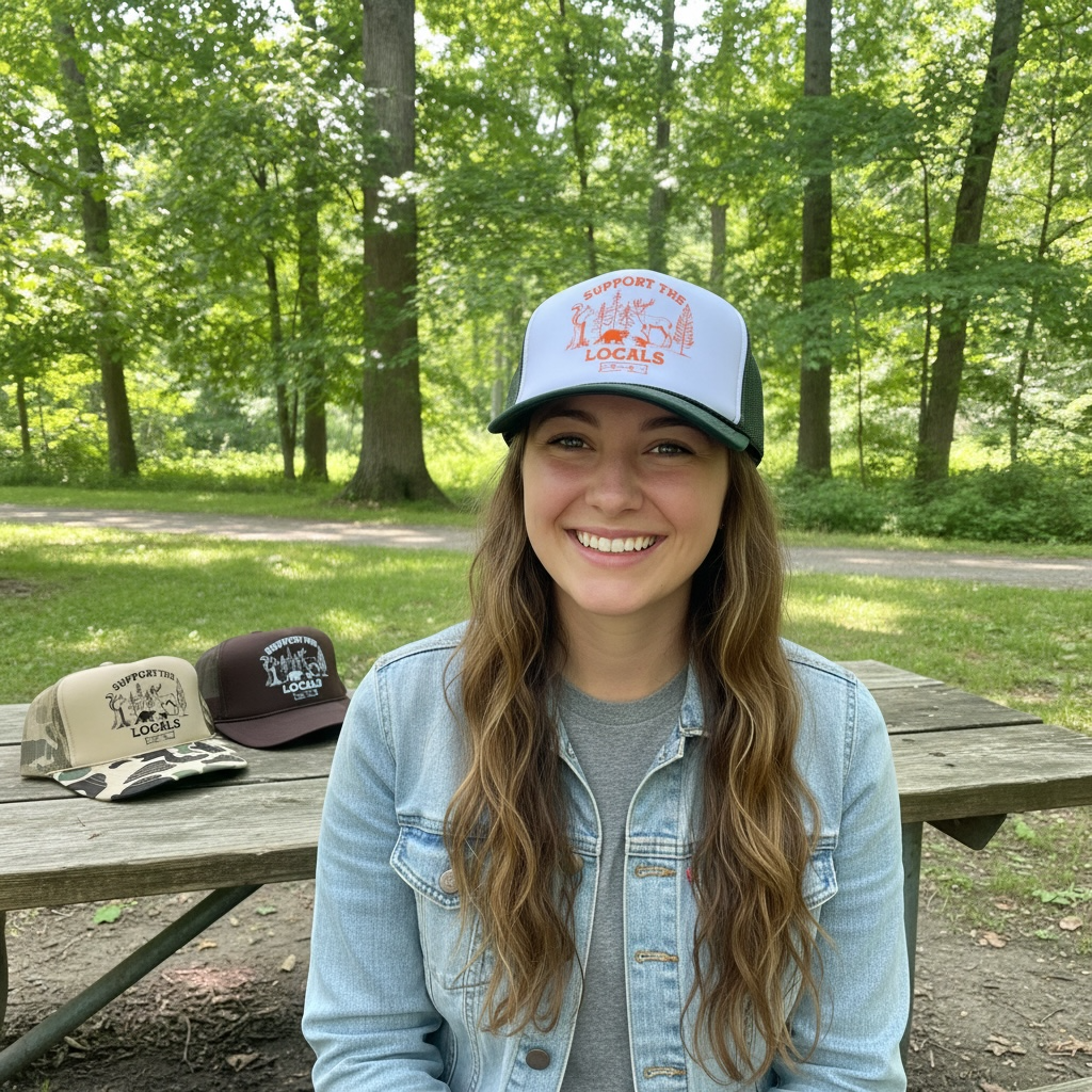 Support The Locals Foam Trucker Hat