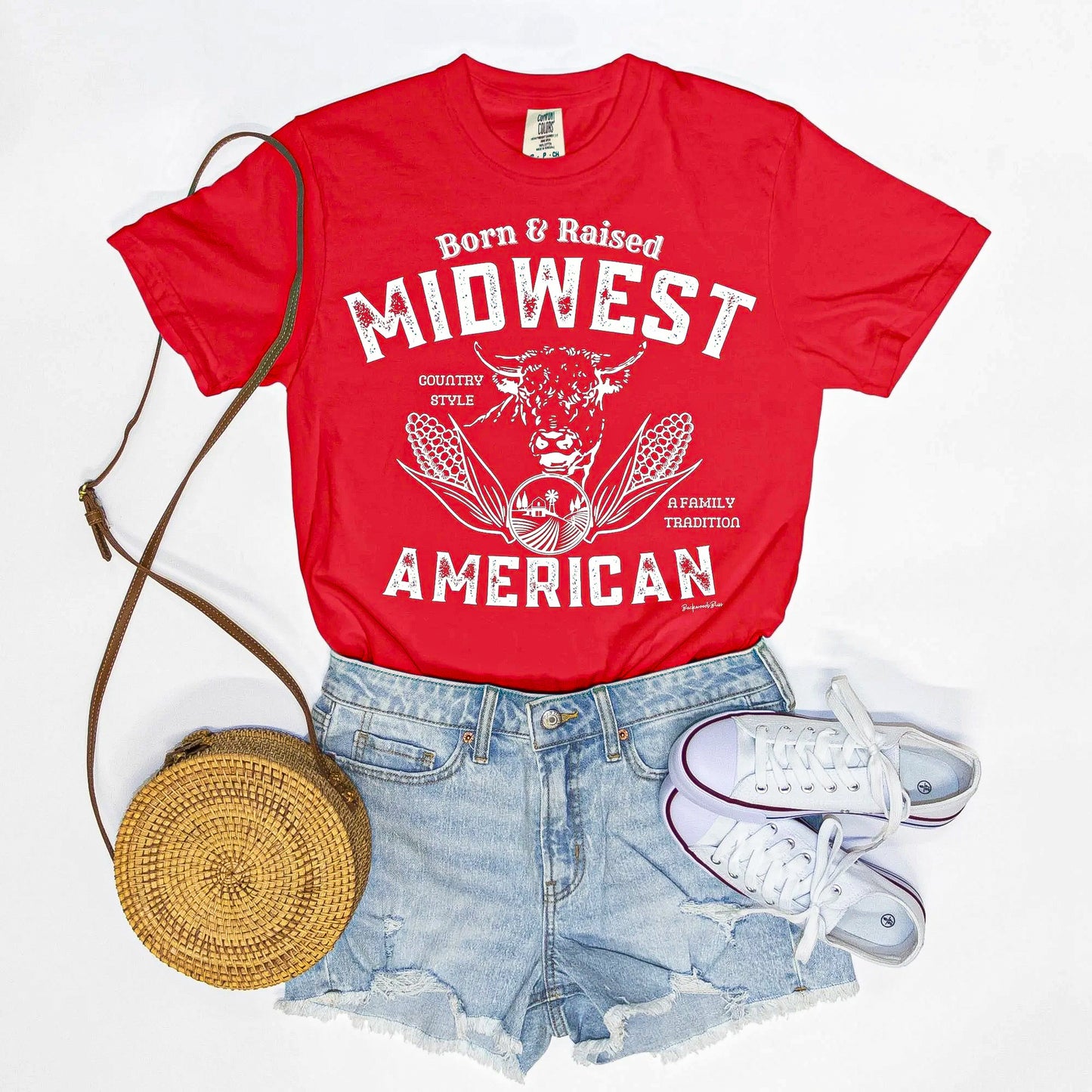 Midwest American Unisex CC Tee-Red