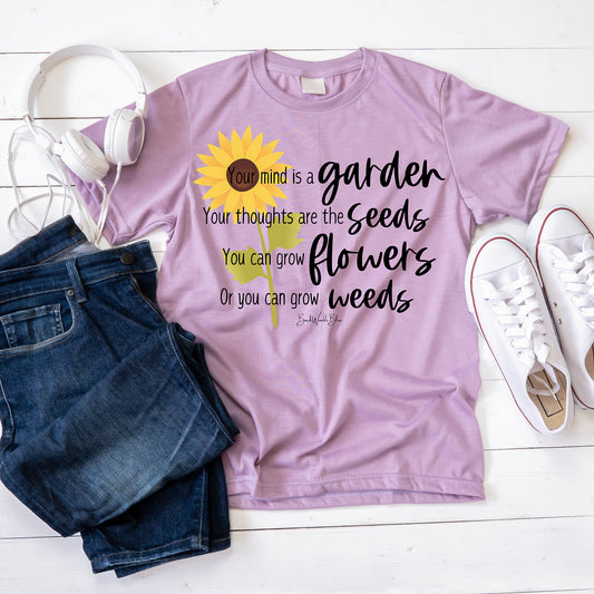 Your Mind is a Garden Unisex CC Tee-Orchid