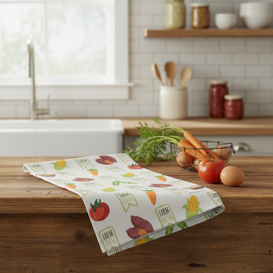 Farm Fresh Microfiber Tea Towel