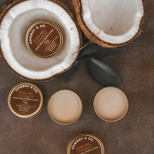 Kiss Me, Cowboy Organic Cocoa & Coconut Lip Balm