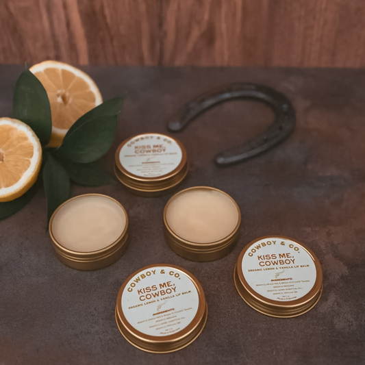 Kiss Me, Cowboy Organic Lemon & Vanilla Lip Balm