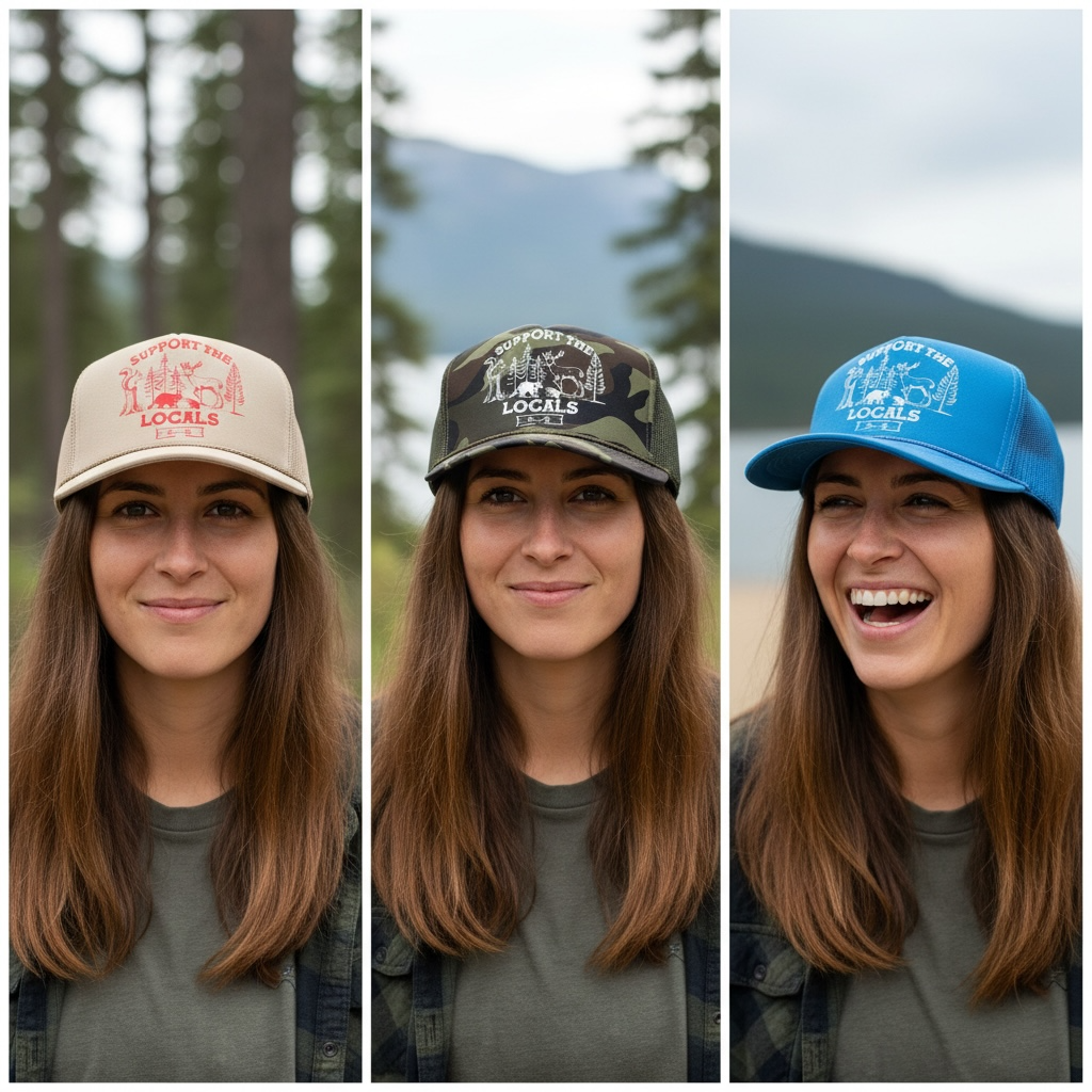 Support The Locals Foam Trucker Hat