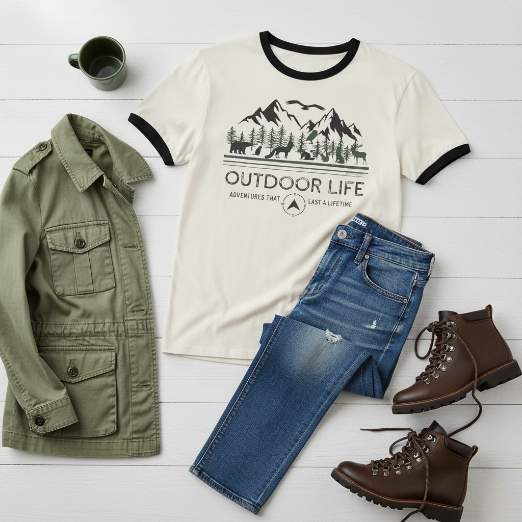 Outdoor Life Unisex NL Ringer Tee