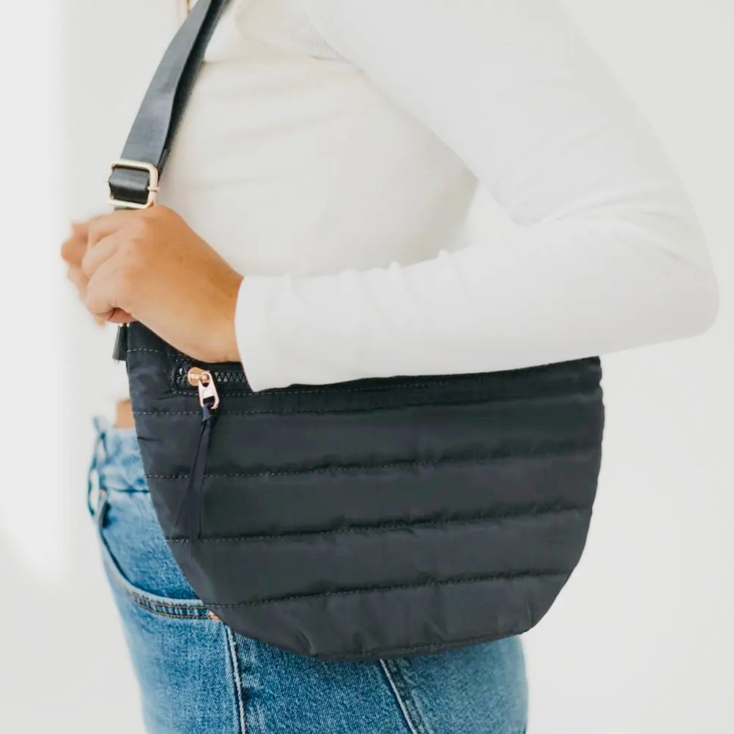 Jolie Puffer Belt Bag-Smoke Gray