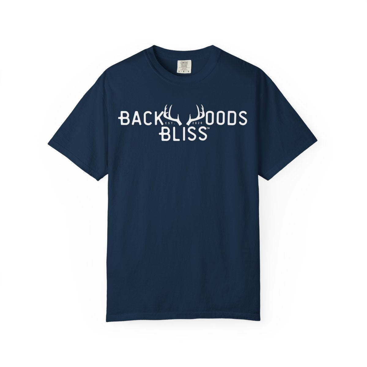 Backwoods Bliss Brand Tee-Navy
