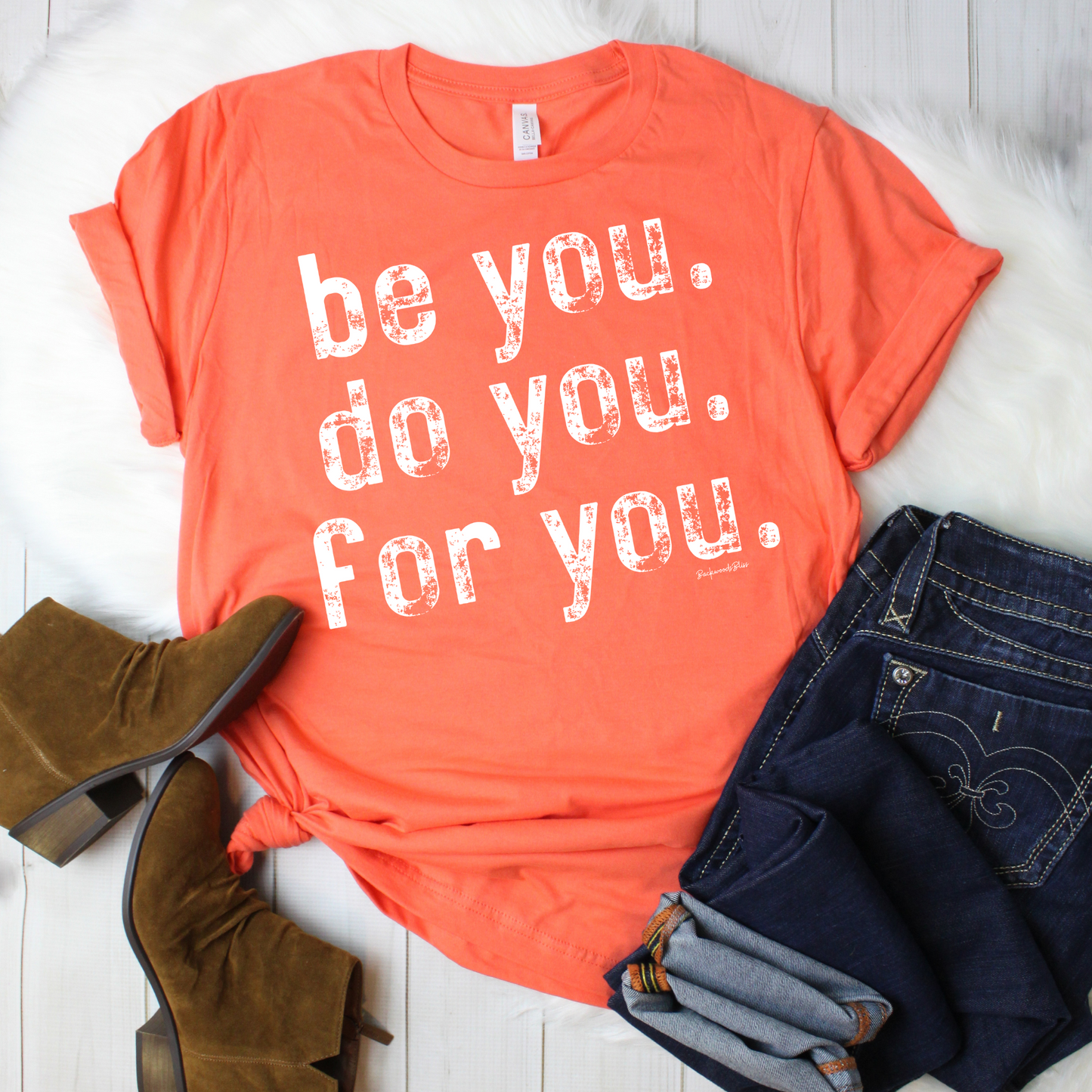 Be You For You Unisex Tee-Coral