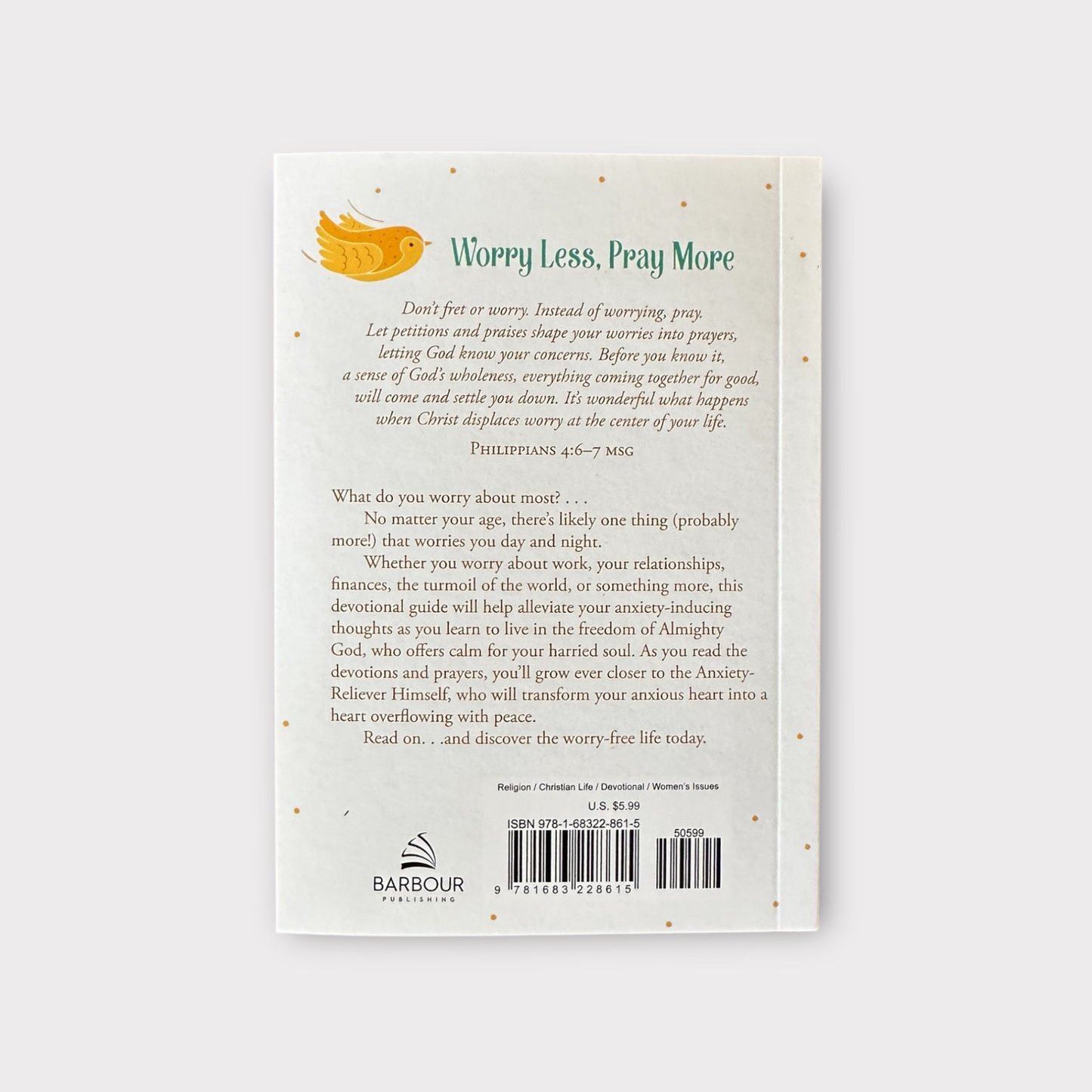 Worry Less, Pray More Woman's Devotional Book
