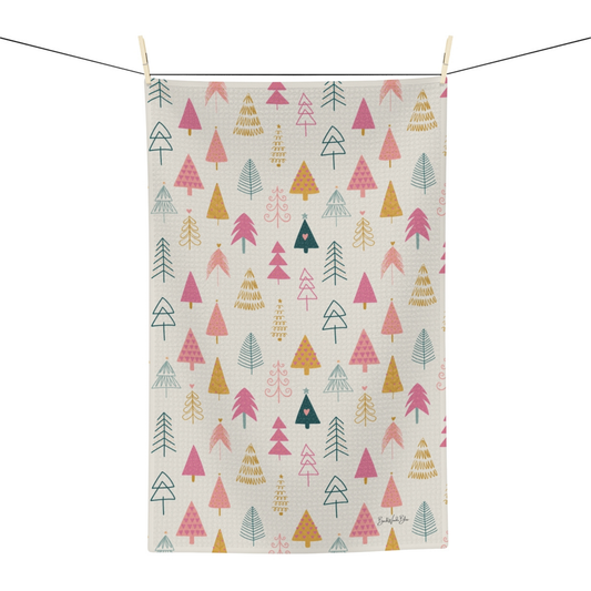 Boho Christmas Microfiber Tea Towel