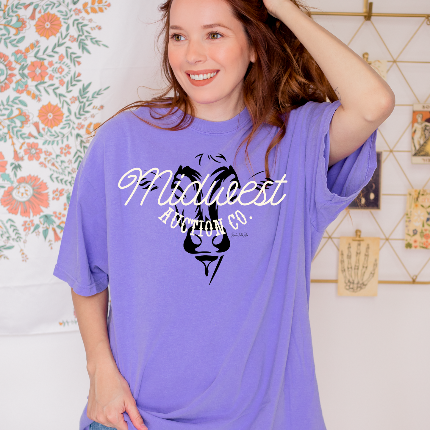 Midwest Auction Co. Unisex CC Tee-Violet