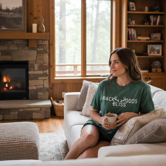 Backwoods Bliss Brand Tee-Blue Spruce