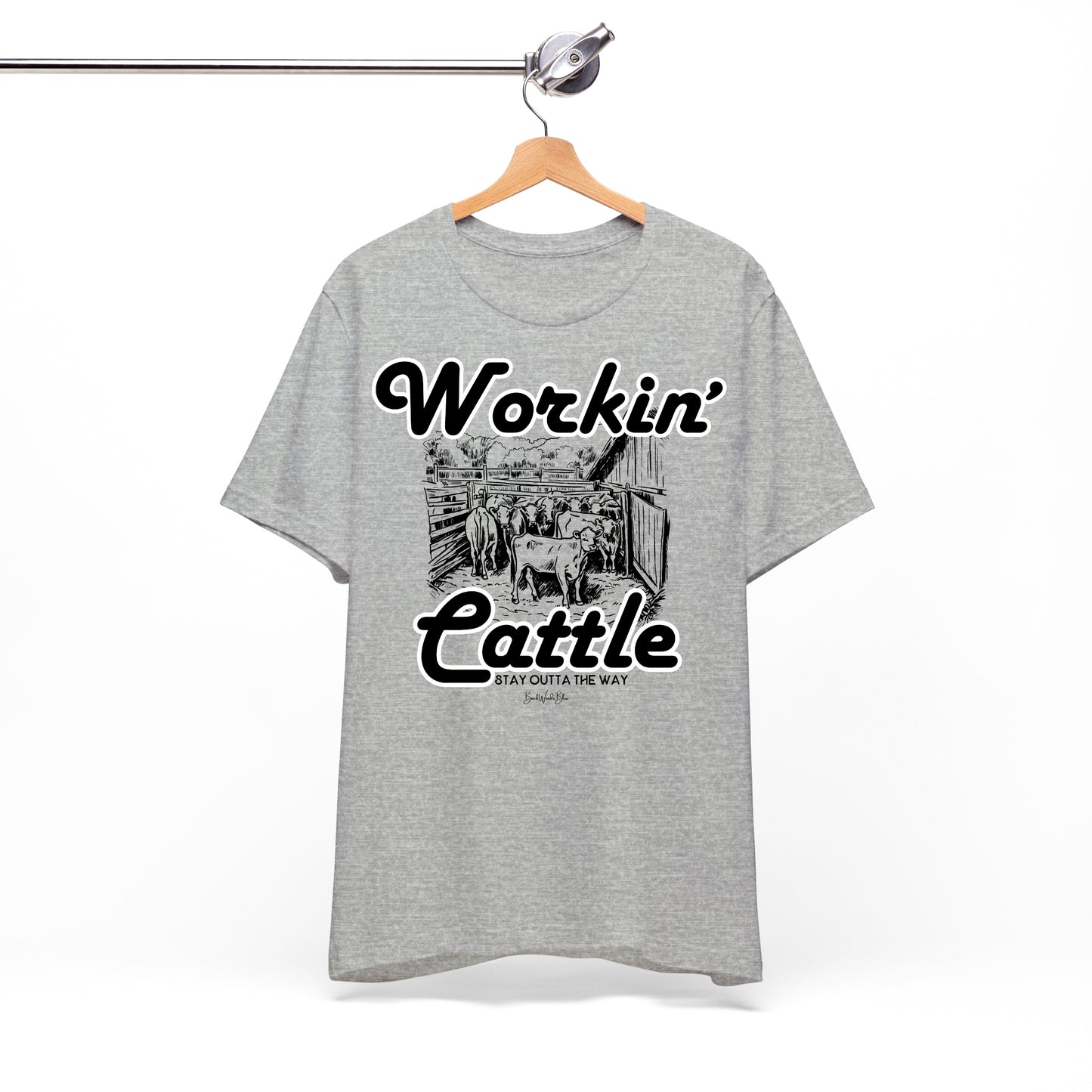 Workin’ Cattle B&C Unisex Tee-Athletic Heather