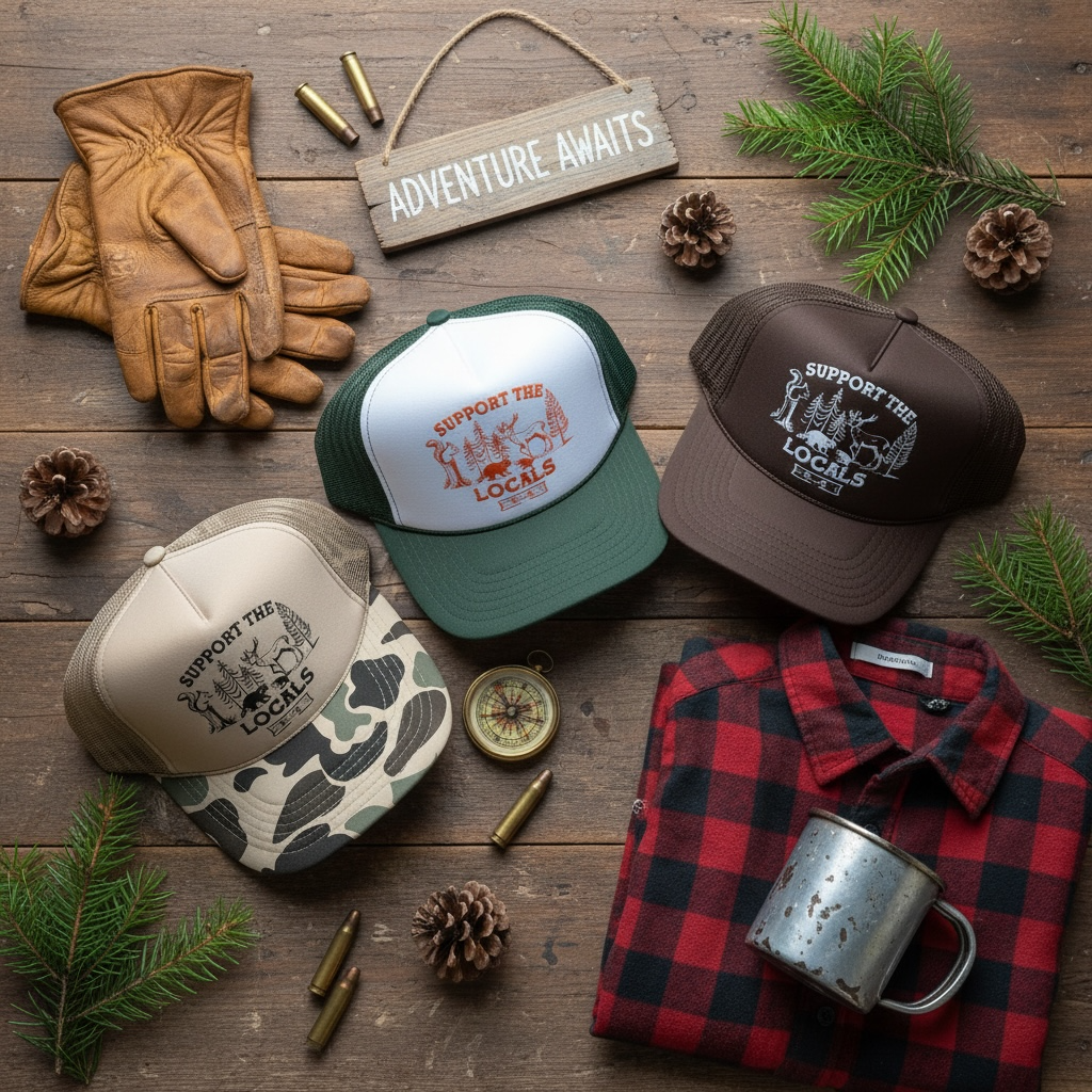 Support The Locals Foam Trucker Hat