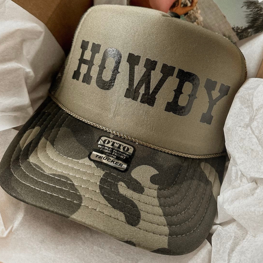 Howdy Camo Trucker Hat