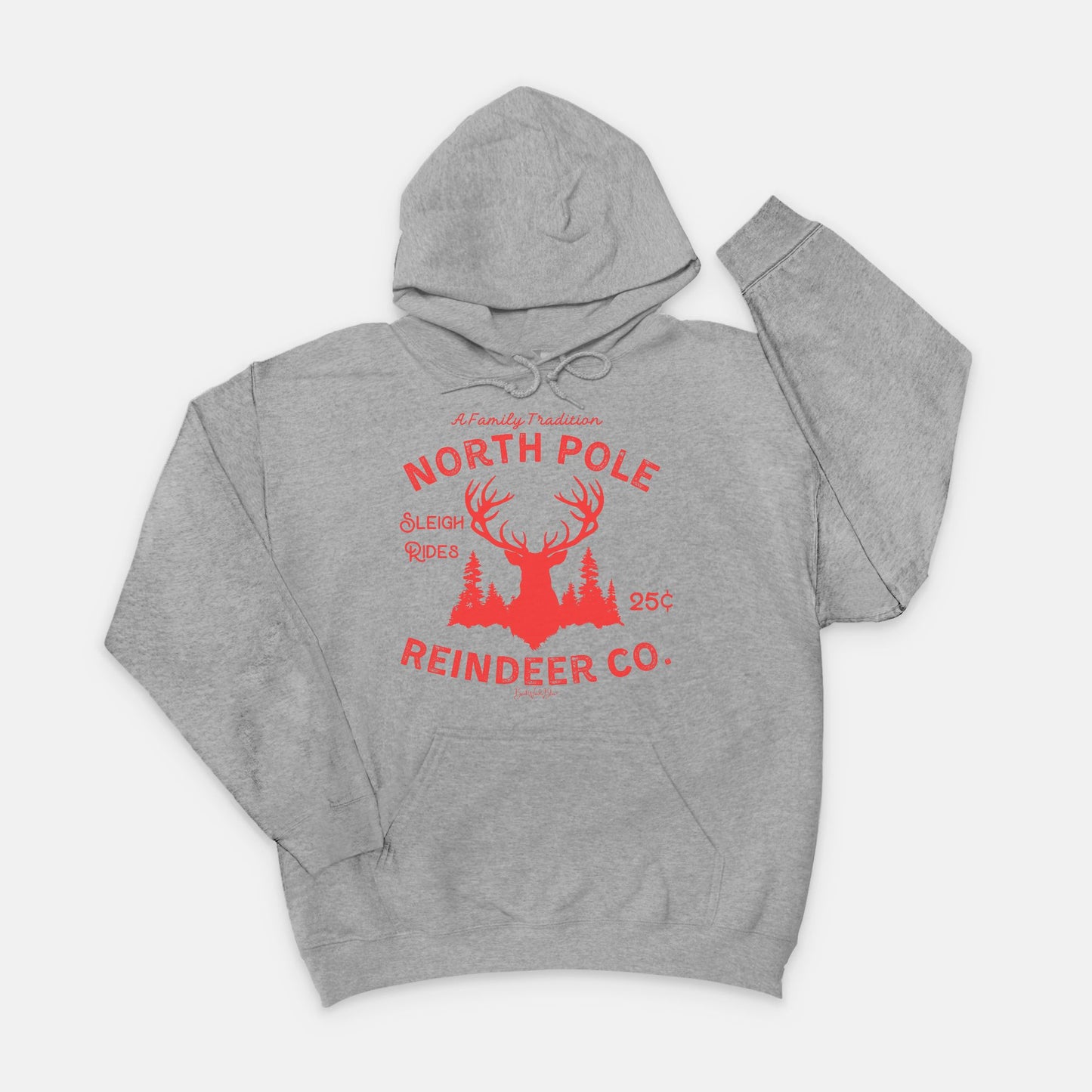 North Pole Reindeer Co. Unisex Hooded Sweatshirt