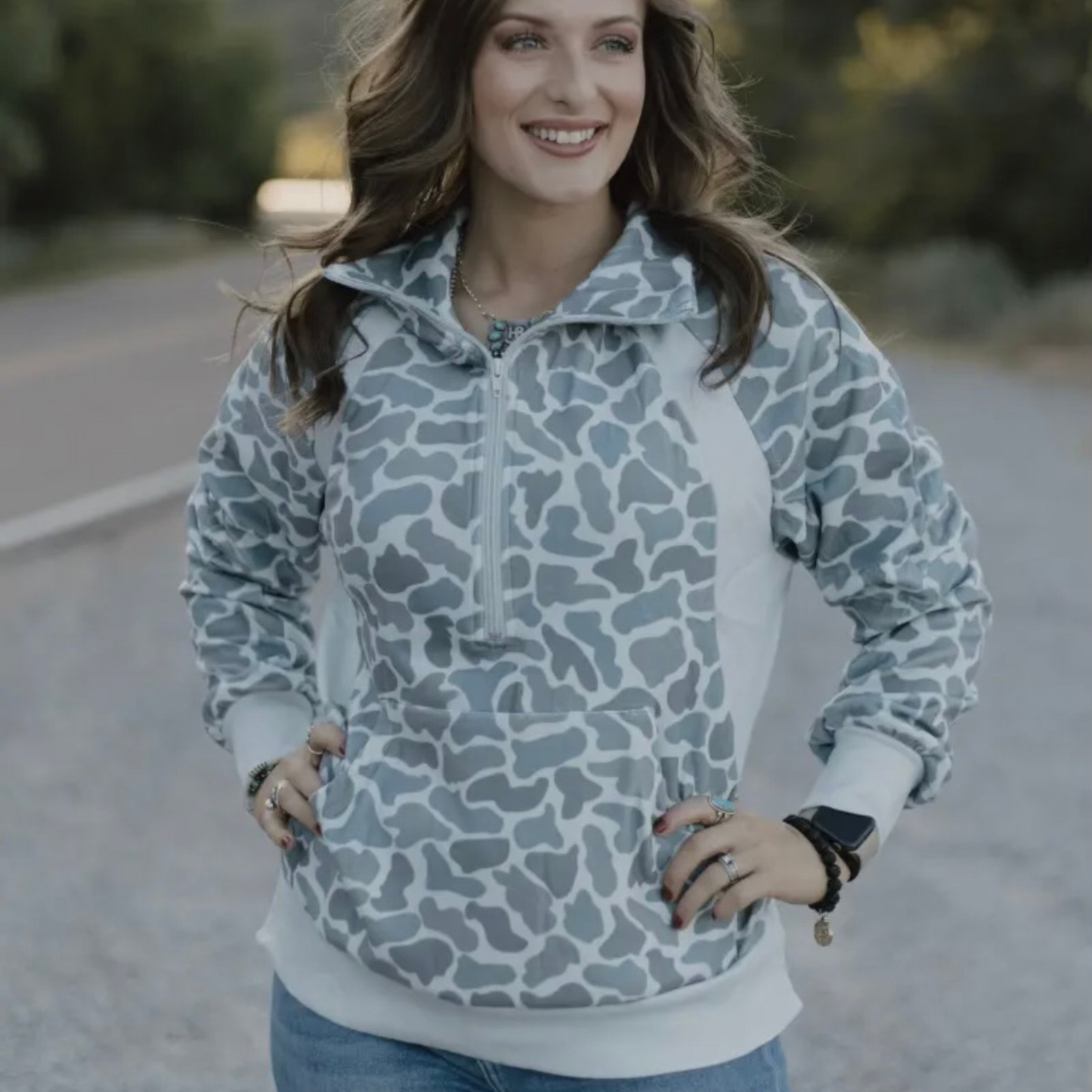 Nothing in My Way Camo Pullover