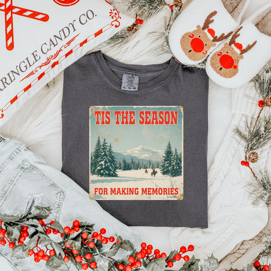 'Tis the Season for Making Memories Unisex CC Long Sleeve Tee-Pepper