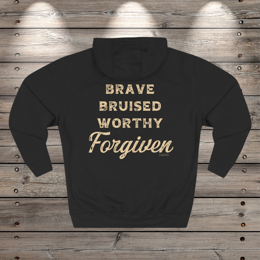 Daughter of the King (Forgiven) Unisex Hooded Sweatshirt-Black