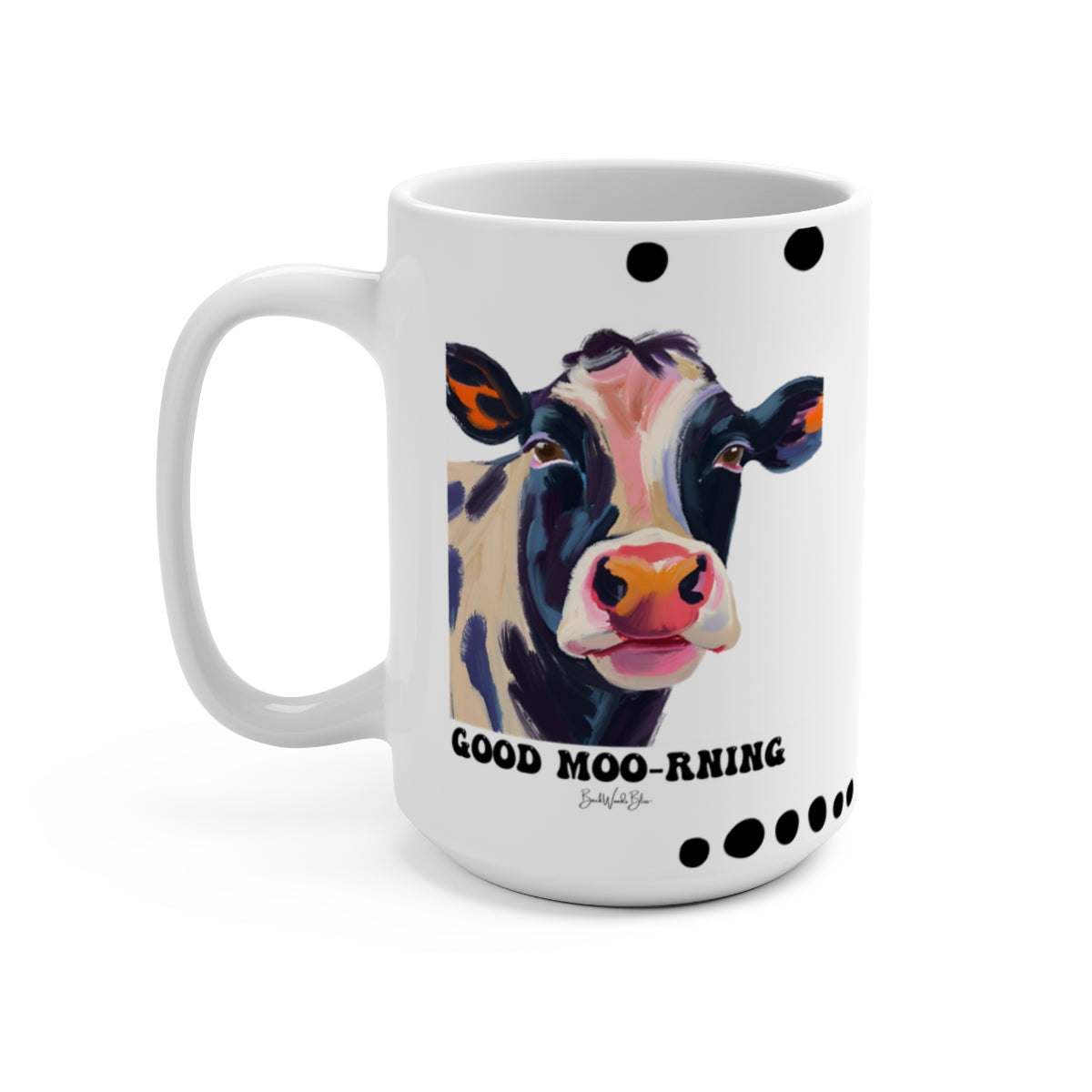 Good Moo-rning 15oz. White Ceramic Mug