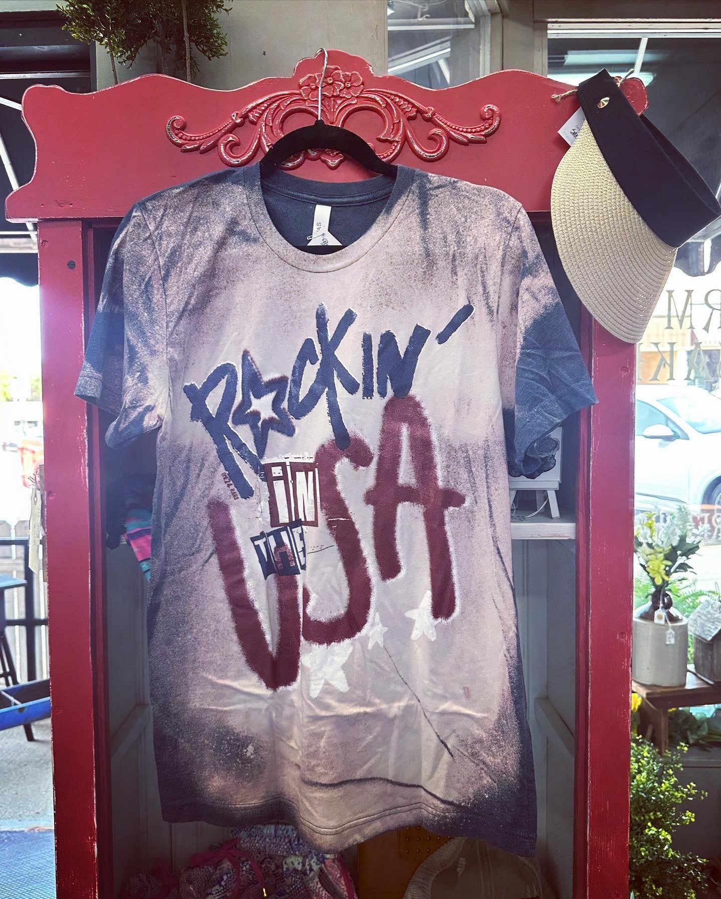 Rockin’ in the USA Unisex Tee-Hand Bleached