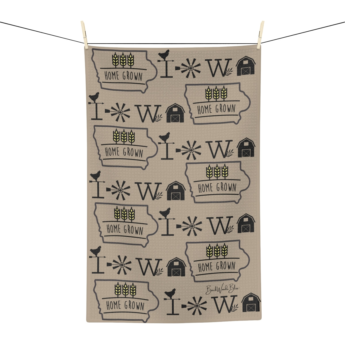Iowa Homegrown Microfiber Tea Towel
