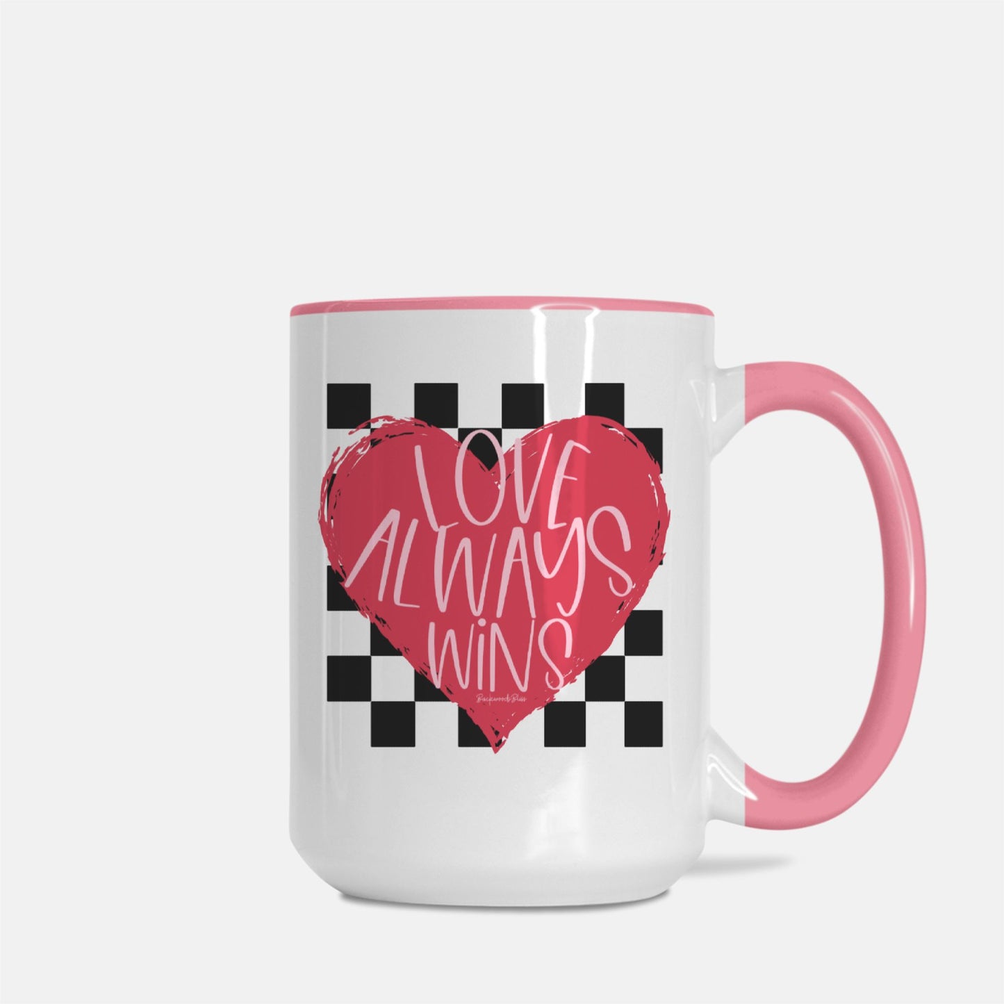Love Always Wins Coffee Mug-Pink