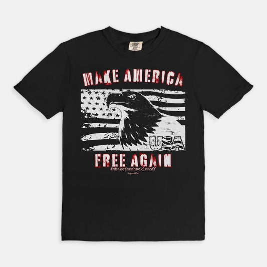 Make America Free Again-Unisex Tee-Black