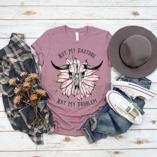 Not My Pasture Unisex Tee-Orchid Triblend